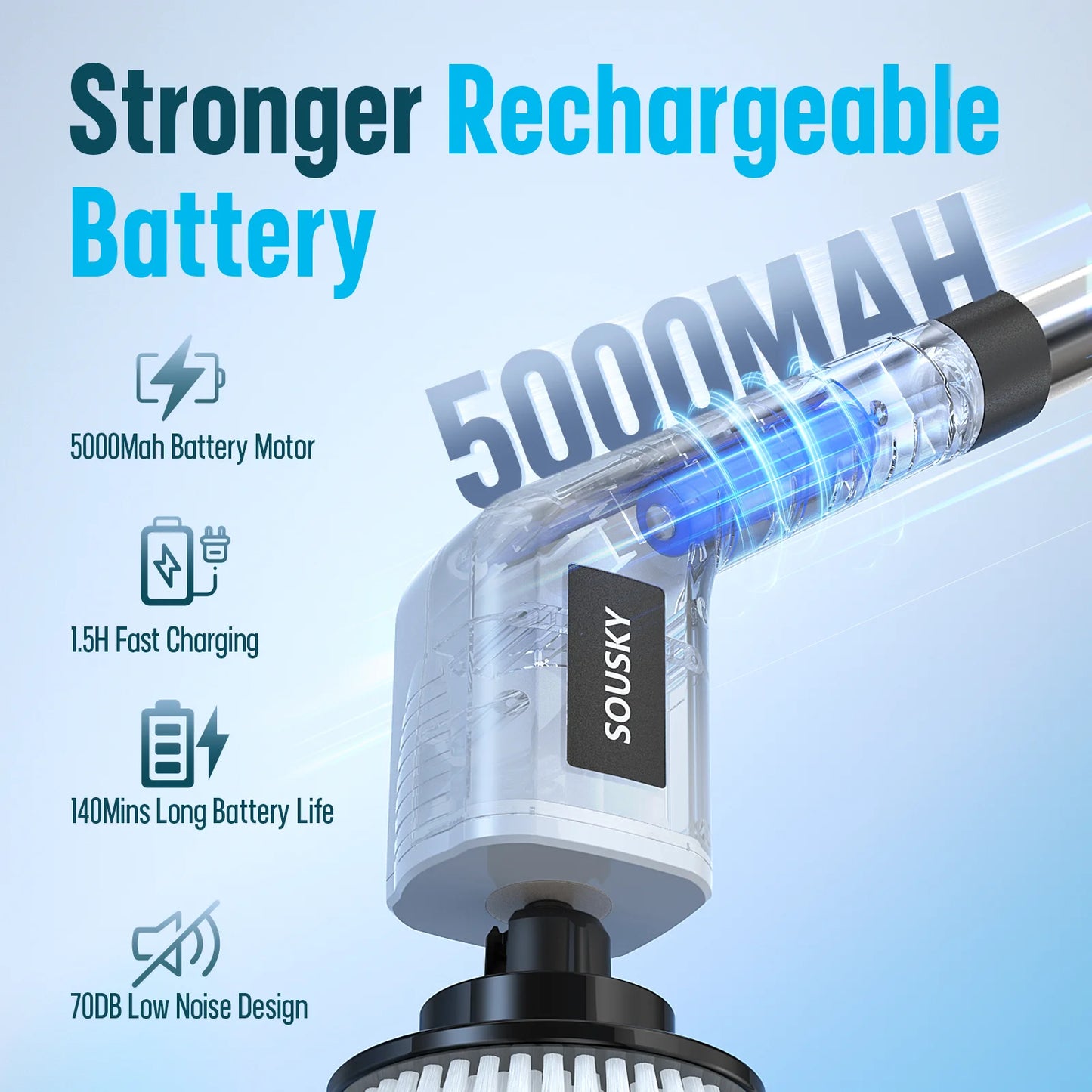 Cordless Electric Spin Scrubber