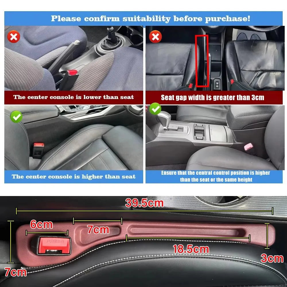 Car Seat Gap Filler Set