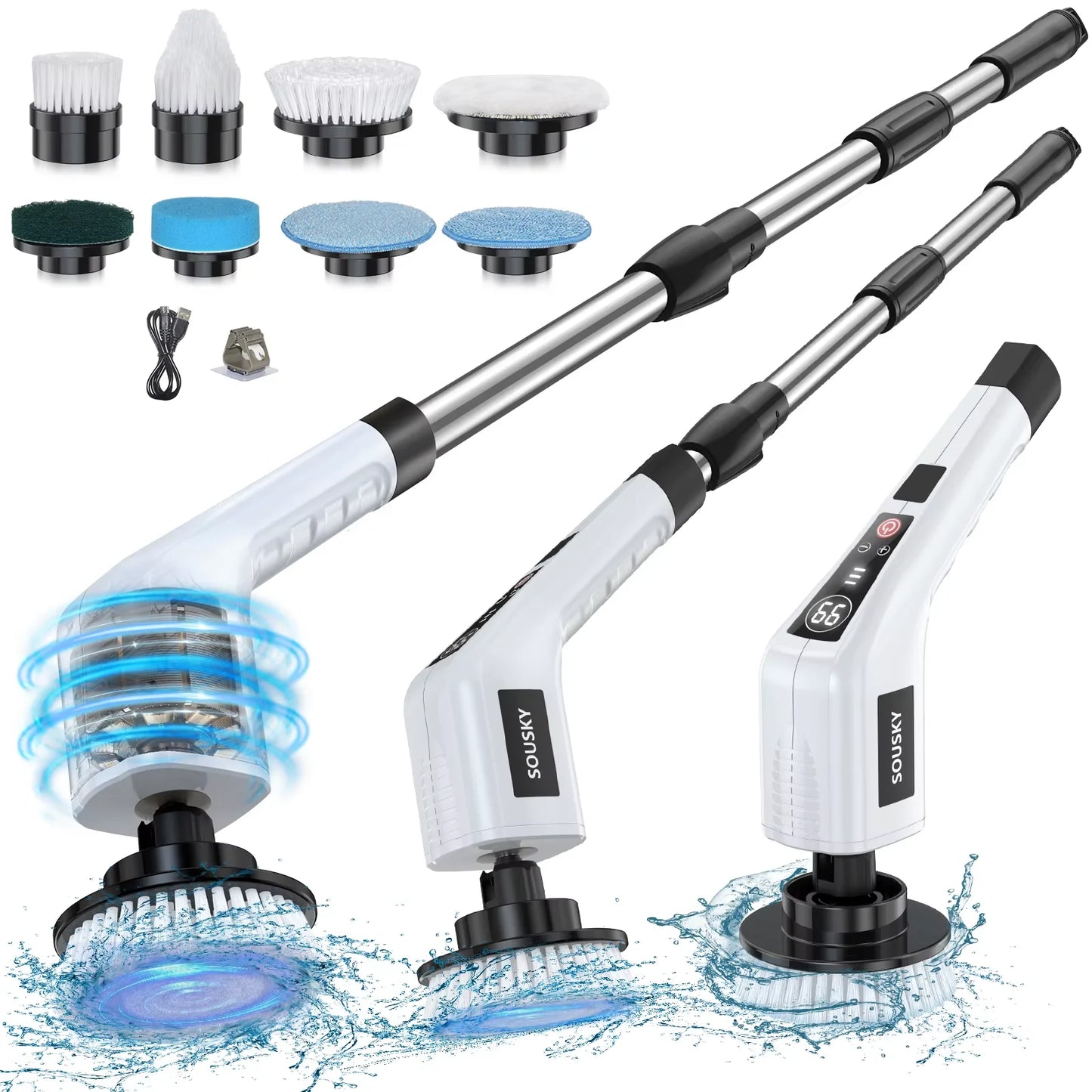Cordless Electric Spin Scrubber