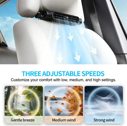 Mini USB Car Backseat Fan