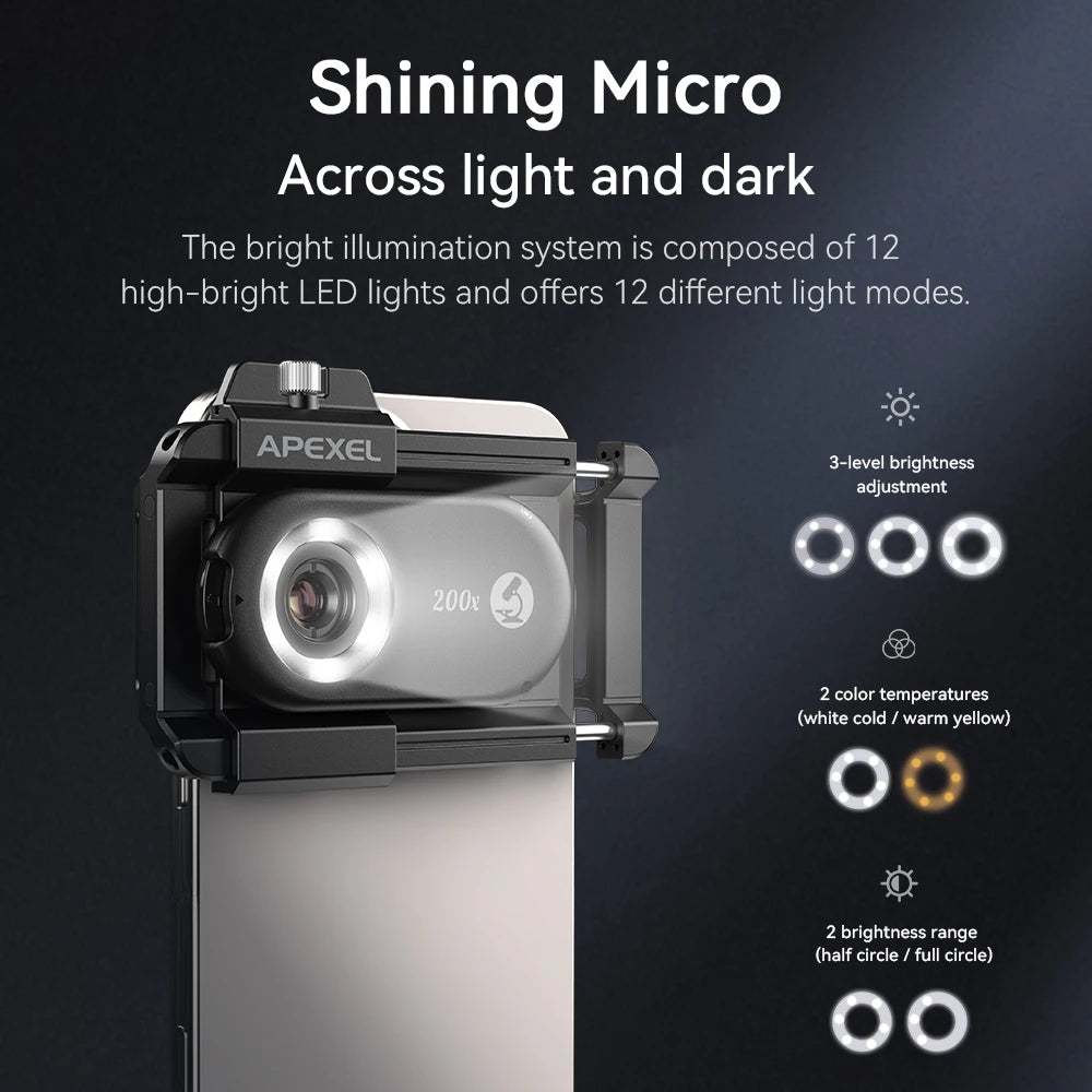 200X Smartphone Microscope Lens
