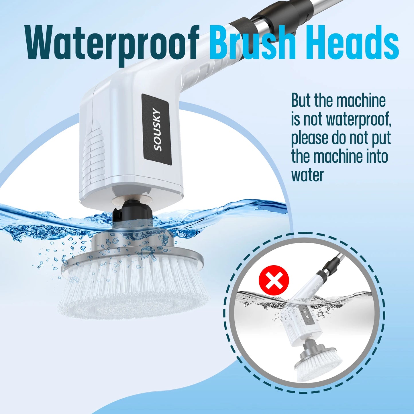 Cordless Electric Spin Scrubber