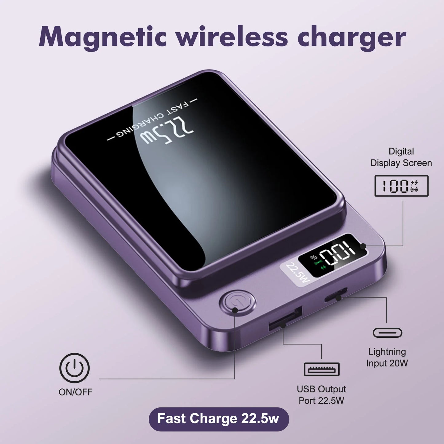 Magnetic Wireless Power Bank